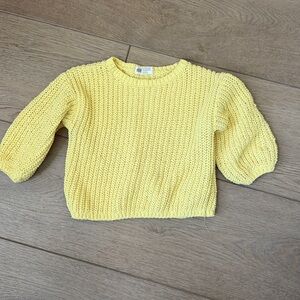 H&M kids Knit Yellow Sweater